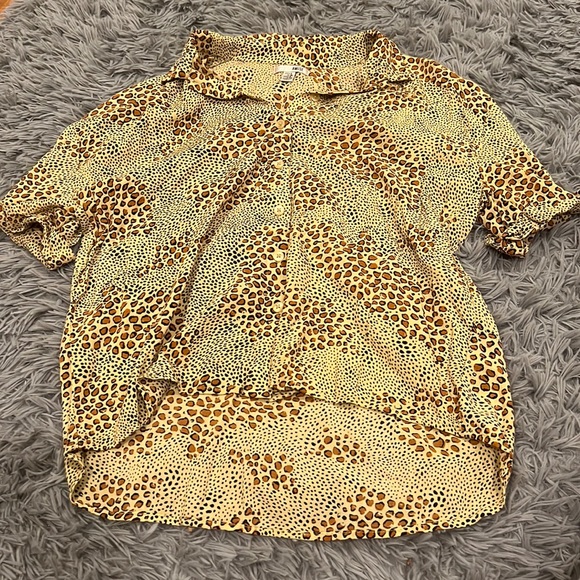 Safari Cropped Button Down - Picture 3 of 6